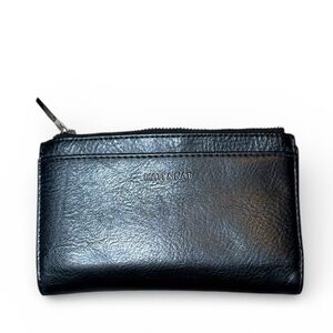 Matt & Nat | Vegan Leather Snap Wallet Card Holder in Black